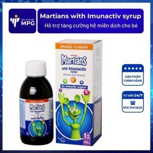 Siro tăng cường sức đề kháng cho bé Martians with Imunactiv Syrup- 150ml