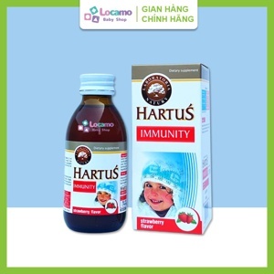 Siro tăng cường sức đề kháng, hỗ trợ miễn dịch cho trẻ từ 4 tháng tuổi Hartus Immunity