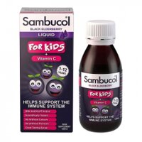 Siro tăng sức đề kháng Sambucol For Kids   Vitamin C Liquid, Lọ 120ml