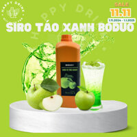 Siro táo xanh BODUO can 2L, siro trái cây tặng công thức pha chế
