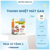 Siro THANH NHIỆT MÁT GAN Huta, GIẢM NHIỆT MIỆNG, RÔM SẢY cho bé và mẹ bầu hộp 20 ống