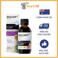 Siro thảo dược giúp bé ngủ ngon Brauer Baby & Child Sleep 100ml của Úc