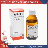 Siro tiêu đờm Halixol 15mg/5ml | Chai 100ml