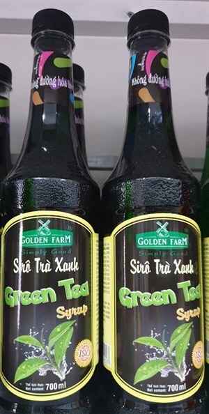 Siro trà xanh Golden Farm - 700ml