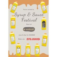 SIRO TRÁI CÂY MAULIN CAN VÀNG 2.5KG/ SIRO ĐÀI LOAN / ĐÀO /KIWI/CHANHDAY/VẢI/DAAUTAY/BẠC HÀ/CHANH DÂY/NHO/DƯA LƯỚI/ BÍ ĐA