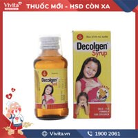 Siro trị cảm cúm cho trẻ em Decolgen hương trái cây | Chai 60ml