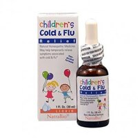 Siro trị cảm cúm Cold & Flu Natrabio 30ml của Mỹ cho trẻ em