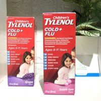 Siro trị ho, cảm cho bé Tylenol Cold & Flu – Mỹ
