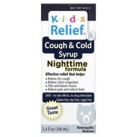Siro trị ho & cảm lạnh ban đêm cho trẻ em Homeolab USA Kids Relief Nighttime Formula 0-12 tuổi 3.4 fl oz (100 ml)