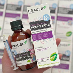 Siro trị sổ mũi brauer runny nose 100ml