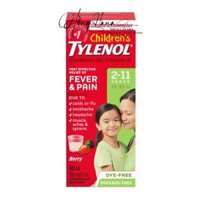 Siro Tylenol cho bé 2-11 tuổi – không kháng sinh, an toàn cho bé – chai 100ml