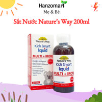 Siro Uống Nature's Way Kids Smart Liquid Multi + Iron Hỗ Trợ Nâng Cao Sức Đề Kháng Cho Trẻ 200ml