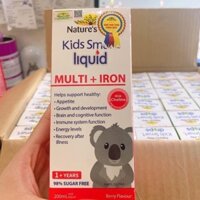 Siro Uống Nature's Way Kids Smart Liquid Multi + Iron Hỗ Trợ Nâng Cao Sức Đề Kháng Cho Trẻ 200ml