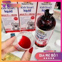 Siro Uống Nature's Way Kids Smart Liquid Multi + Iron Hỗ Trợ Nâng Cao Sức Đề Kháng Cho Trẻ 200ml 4.9