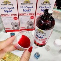 Siro Uống Nature's Way Kids Smart Liquid Multi + Iron Hỗ Trợ Nâng Cao Sức Đề Kháng Cho Trẻ 200ml