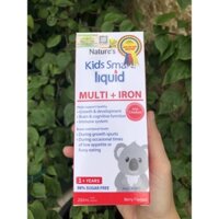 Siro Uống Nature's Way Kids Smart Liquid Multi + Iron Hỗ Trợ Nâng Cao Sức Đề Kháng Cho Trẻ 200ml