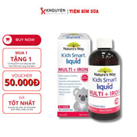 Siro Uống Nature's Way Kids Smart Liquid Multi + Iron Hỗ Trợ Nâng Cao Sức Đề Kháng Cho Trẻ 200ml