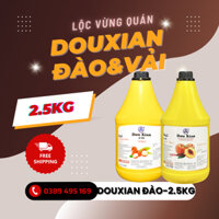 Siro Vải Douxian 2,5kg, Siro Đào Douxian 2,5kg, Syrup Douxian 2.5kg, Trình Huy Hàng Huy, Sinh tố, nguyên liệu trà sữa