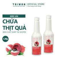 Siro Vải Thiều Nguyên Chất- Nước Ép Vải Thiều cô đặc đóng chai 1,2kg