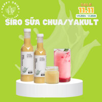 Siro vị sữa chua/yakult Boduo chai 900g đậm đặc, cost rẻ tặng công thức pha chế