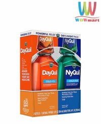 Siro Vicks DayQuil & NyQuil Cold & Flu Relief 354ml x2 (Original)