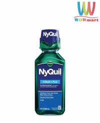 Siro Vicks NyQuil Cold & Flu Nighttime Relief 354ml (Original)