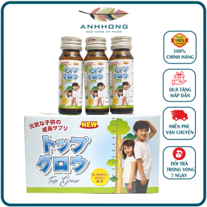 Siro vitamin hỗ trợ tăng trưởng cho trẻ em Top Grow Jpanwell 10 Chai X 30Ml