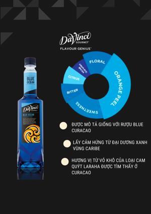 Siro vỏ cam chanh DaVinci (Blue Ocean)