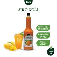 Siro Xoài cao cấp Déli chai 1lit [65% CÓ CHỨA THỊT QUẢ] HSD: 12 tháng. nguyên liêu pha chế trà sữa, trà trái cây