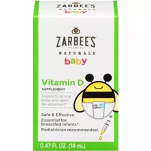 Siro bổ sung Vitamin D Zarbee Naturals Baby cho trẻ từ 0 tháng tuổi trở đi