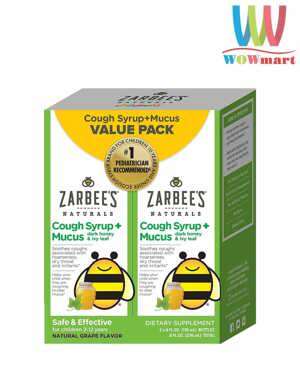 Siro Zarbees Cough Syrup + Mucus - tiêu đờm 118ml
