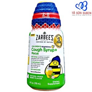 Siro Zarbees Cough Syrup + Mucus - tiêu đờm 118ml