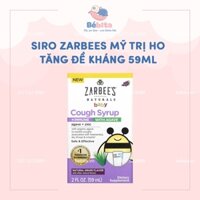 SIRO ZARBEES MỸ TRỊ HO+ TĂNG ĐỀ KHÁNG 59ML