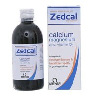 Siro Zedcal bổ sung canxi, magie, kẽm và vitamin D3 200ml