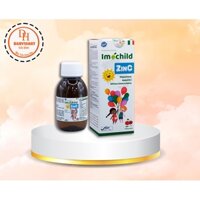 Siro ZinC Imochild bổ sung Kẽm, Magie, Lysin giúp bé ăn ngon miệng, cải thiện tiêu hóa (DT 100ml)
