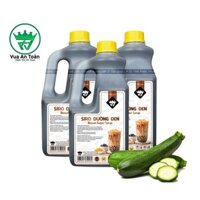 Sirup Đường Đen, Brown Sugar Syrup Hương Bí Đao Chai 2 Lít Dùng Liền Không Cần Nấu