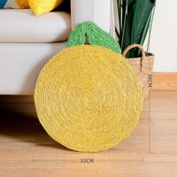 Sisal Cat Scratch Board Non-Chip Anti-Wear Siêu Lớn Đa Năng Tròn Mèo Con Gai Dây Mài / Dưa Hấu Mèo Móng Vuốt Sisal Trái