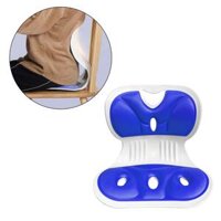 Sitting Posture Correction Chair Ergonomic Lower Back Support for Floor Seat - Blue