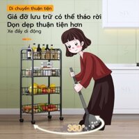 SIV Xe đẩy Spa 3/4/5 Tầng Kệ Đa Năng Có Bánh Xe Tiện Lợi Thép cacbon