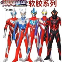 Six One Ultraman Đồ Chơi Búp Bê Cao Su Mềm Lớn Siêu Nhân Digasello Jedebelia Monster Set Boy