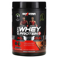 Six Star Elite Series 100% Whey Protein Plus Triple Chocolate 1.82 lbs (826 g)