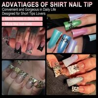 Siy 504x Cong Đầu Móng Tay Vịt Đầu Móng Tay Bấm Vào Móng Tay Đầu Nửa Che Móng Tay Giả Đầu Móng Tay Trong Suốt Cho Móng Tay Phần Mở Rộng