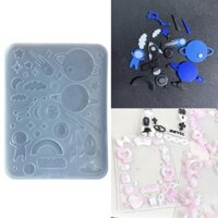 Siy DIY Crystal Epoxy Resin Mold Star Planet Khuôn silicon trong suốt ba chiều