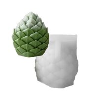 Siy Giáng Sinh Nón Thông Khuôn Silicon 3D Thơm Làm Thạch Cao Khuôn DIY Handmade Xà Phòng Khuôn Thủ Công