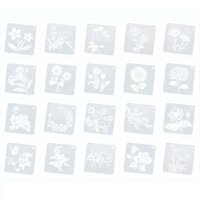 Siy Hoa Stencils Hoa Hướng Dương Stencil Hoa Hồng Stencil Bản mẫu vẽ lá