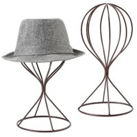 Siy Mũ Sắt Tổ Chức Để Bàn Tóc Giả Giá Đỡ Đứng Kim Loại Tóc Giả Hiển Thị Đứng Mũ Giá