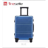 SIZE 20 INCH Vali kéo du lịch cao cấp chất liệu hợp kim nhôm nguyên khối nhập khẩu Hàn Quốc Tresette 2628 - Xanh