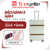 SIZE 20 INCH Vali kéo Tresette 1618 Hàn Quốc cao cấp chính hãng 3 năm Bảo Hành - Trắng
