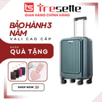 SIZE 20 INCH Vali khóa kéo du lịch nhập khẩu Hàn Quốc Tresette 3789 - xanh