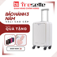 SIZE 20 INCH Vali khóa kéo du lịch nhập khẩu Hàn Quốc Tresette 3789 - trắng